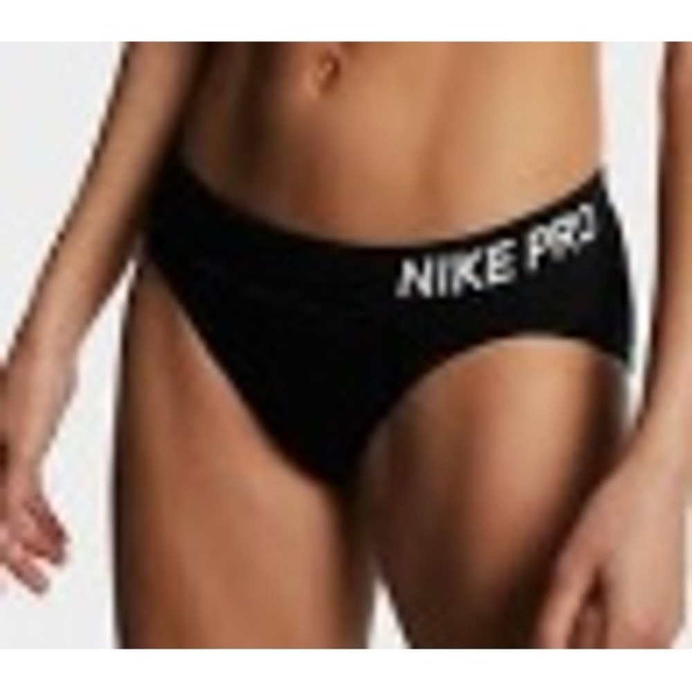 Nike Pro Bump Tight Fit Women's Training Briefs Black AR6704-010 NEW Size Med